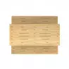 Plateau et assises en bois de la table pique-nique collectivité Plateau et assises en bois de la table pique-nique collectivité