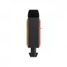 Corbeille de ville HPL effet lames et acier anthracite de 60 L Corbeille de ville HPL effet lames et acier anthracite de 60 L