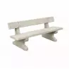 Banc public en béton blanc naturel Banc public en béton blanc naturel