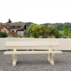 Banc de ville en béton ton pierre ivoire Banc de ville en béton ton pierre ivoire