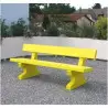 Banc de ville en béton finition colorée selon RAL Banc de ville en béton finition colorée selon RAL
