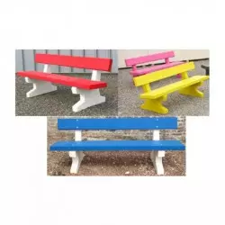 Diverses finitions pour le banc urbain en béton Diverses finitions pour le banc urbain en béton