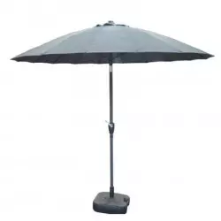 Parasol inclinable pour extérieur - gris Parasol inclinable pour extérieur - gris