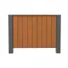 Grande jardinière en stratifié compact aspect teck