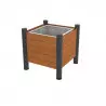 Jardinière urbaine carrée 75 L HPL/acier