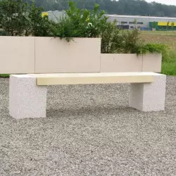 Banquette extérieure collectivité en béton armé Banquette extérieure collectivité en béton armé