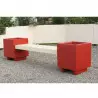 Banc public béton coloris mixte Banc public béton coloris mixte