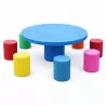 Table de pique-nique en béton coloré pour enfants Table de pique-nique en béton coloré pour enfants