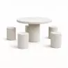 Table ronde en béton pour pique-nique avec 5 assises Table ronde en béton pour pique-nique avec 5 assises
