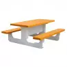 Table avec bancs pique-nique béton mixte Table avec bancs pique-nique béton mixte
