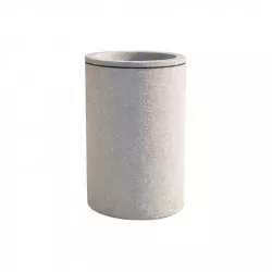 Poubelle publique ronde en béton de 110 L