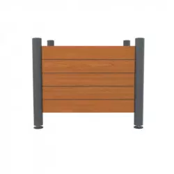 Jardinière urbaine en panneaux HPL effet lames de bois - contenance 225 L Jardinière urbaine en panneaux HPL effet lames de bois - contenance 225 L