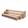 3 bancs de maternelle gigognes hêtre vernis 3 bancs de maternelle gigognes hêtre vernis