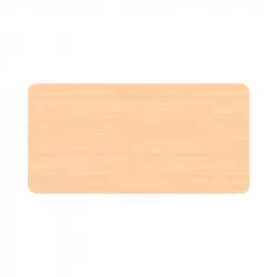 Plateau rectangulaire en hêtre vernis de la table scolaire Plateau rectangulaire en hêtre vernis de la table scolaire