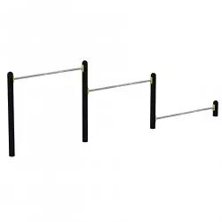 Module sportif barres de flexion 3 hauteurs