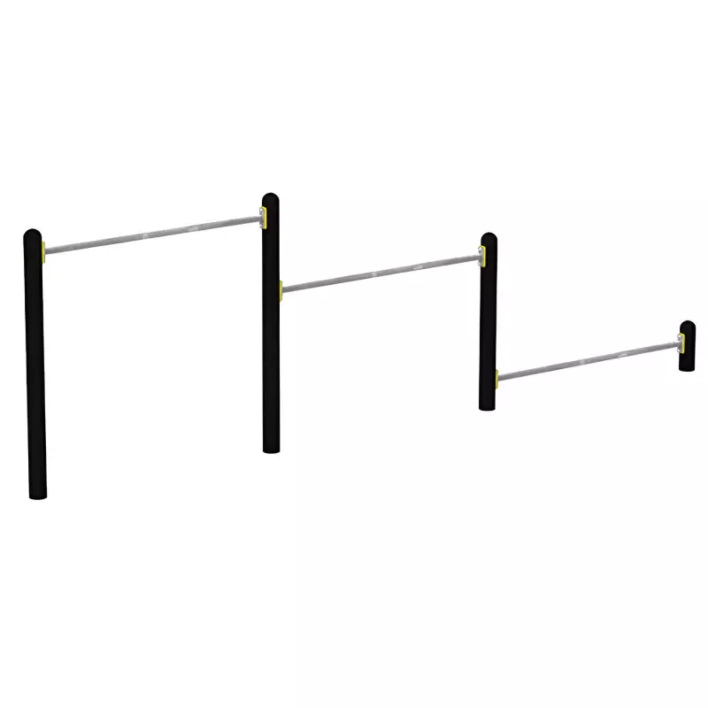 Module sportif barres de flexion 3 hauteurs