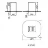 Dimensions de l'échelle de suspension horizontale Dimensions de l'échelle de suspension horizontale
