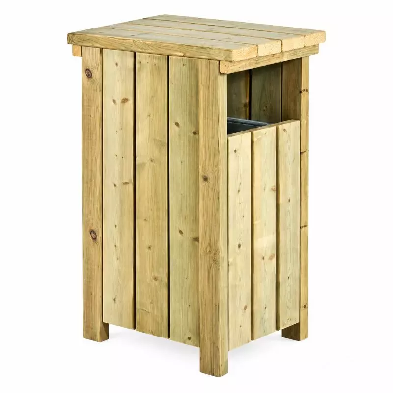 corbeille en bois Alicante 80l