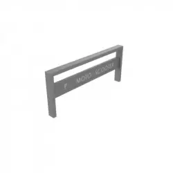Rack pour motos et scooters en acier gris clair