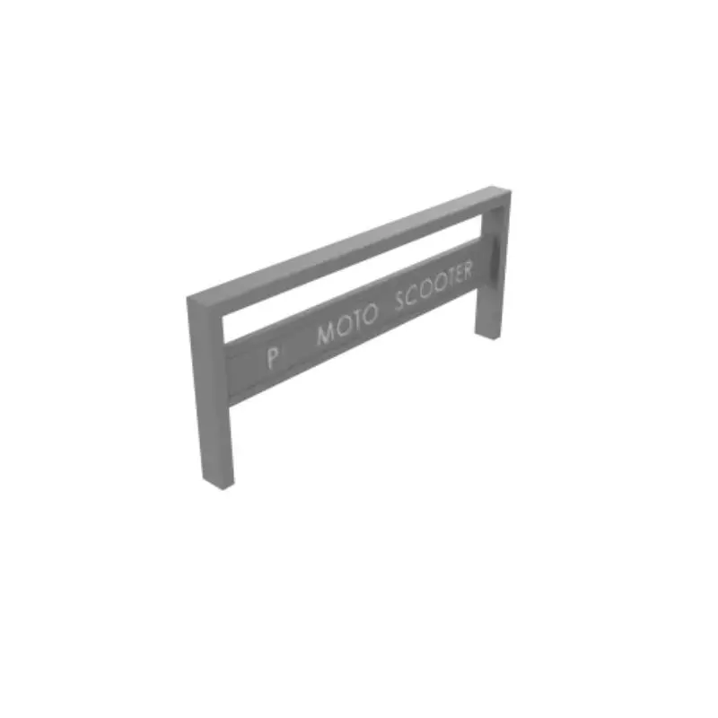 Rack pour motos et scooters en acier gris clair