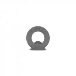Vue profil du support à vélo gris alu Vue profil du support à vélo gris alu