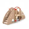 Module de motricité crèche 18 mois - Modèle compact en ligne - Finition vernis Module de motricité crèche 18 mois - Modèle compact en ligne - Finition vernis