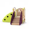 Module de motricité crèche - Modèle d'angle vert/prune