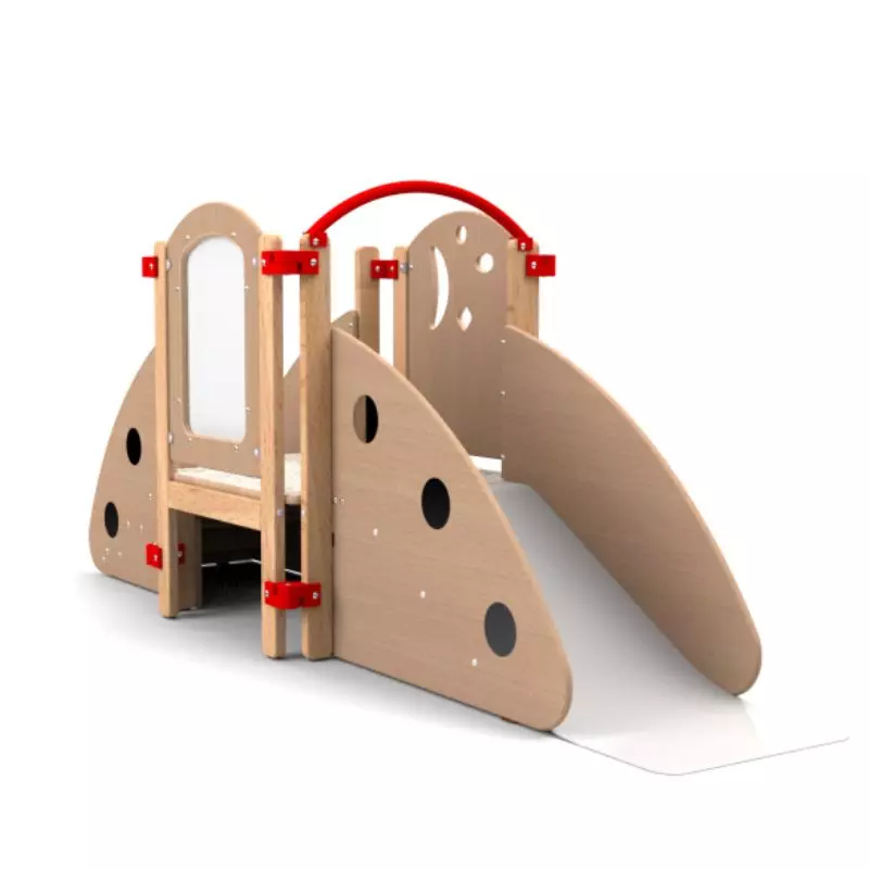 Module de motricité crèche - Modèle droit - Hêtre vernis