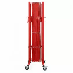 Barrière chantier rouge pliée Barrière chantier rouge pliée