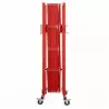 Barrière chantier rouge pliée Barrière chantier rouge pliée