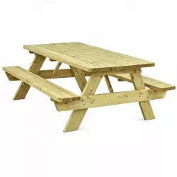 table pique nique en bois