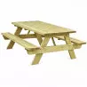 table pique nique en bois