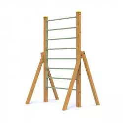 Jeu à grimper pour aire de jeux extérieur - Échelle en bois