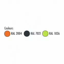 Coloris au choix pour le banc design en plastique