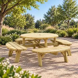 table en bois avec bancs 8 personnes table en bois avec bancs 8 personnes
