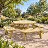 table en bois avec bancs 8 personnes table en bois avec bancs 8 personnes