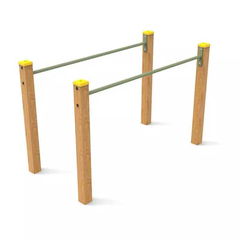 Jeux extérieur en bois pour parcours sportif enfants