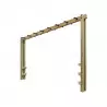Échelle de suspension horizontale en bois pour aires de jeux Échelle de suspension horizontale en bois pour aires de jeux