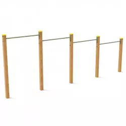 Barres de suspension en bois
