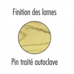 Finition de la poubelle extérieure en bois