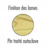 Finition de la poubelle extérieure en bois