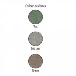 Choix des coloris des lames de la poubelle de ville Choix des coloris des lames de la poubelle de ville