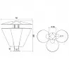 Dimensions de la poubelle de tri sélectif Dimensions de la poubelle de tri sélectif