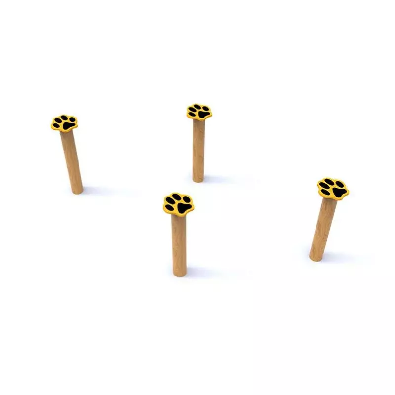 Plots saute-mouton pour parcours sportif enfant