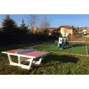 Table ping pong béton rondo rouge