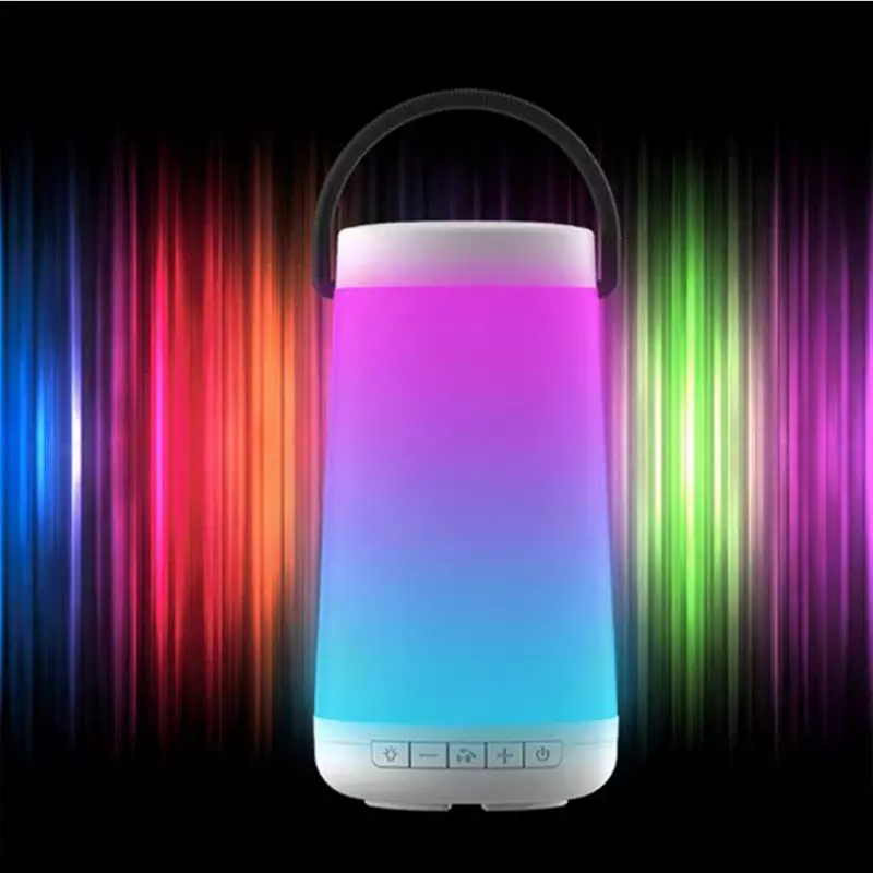 Enceinte Bluetooth lumineuse multicolore portable à LED DJ