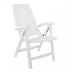 Fauteuil de salon de jardin blanc