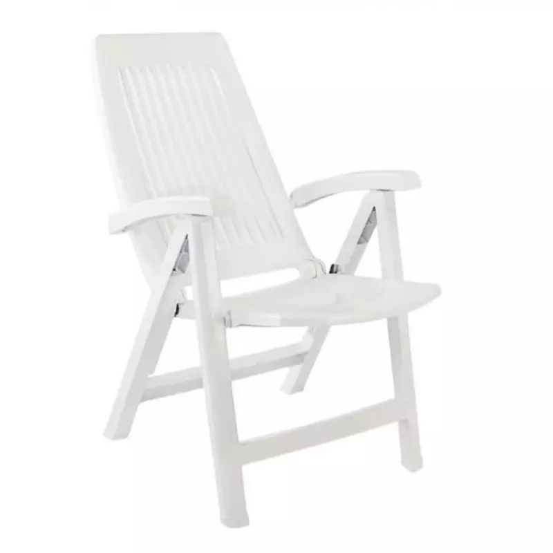 Fauteuil de salon de jardin blanc