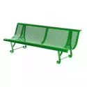 Banc extérieur de jardin en métal Vert