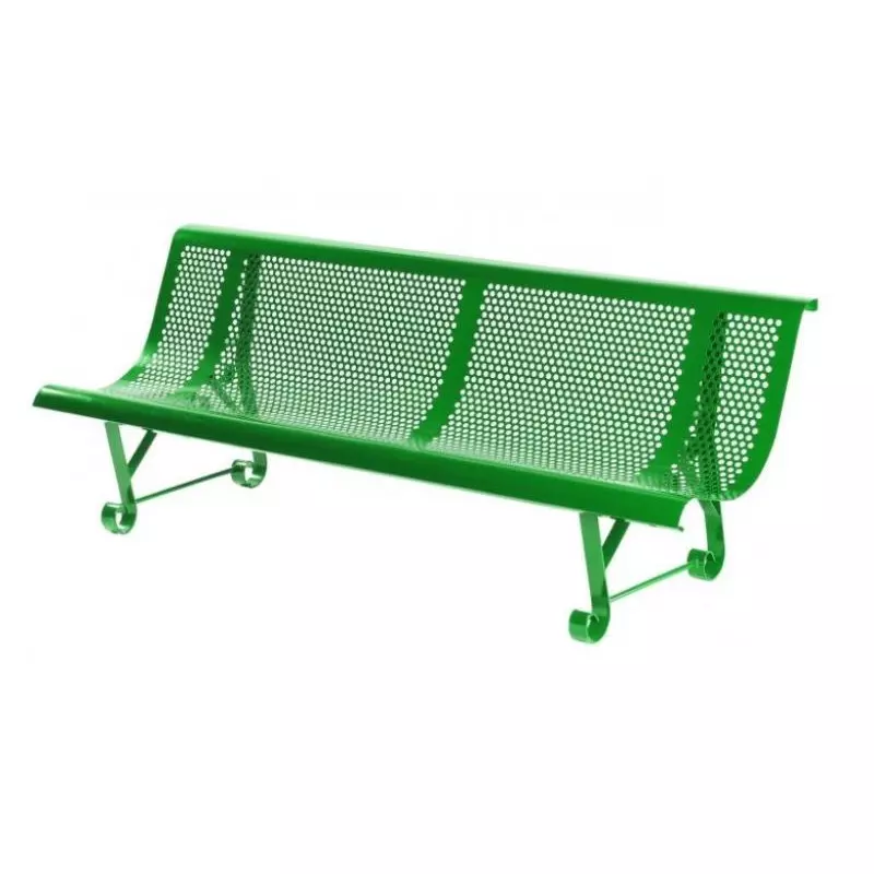 Banc extérieur de jardin en métal Vert